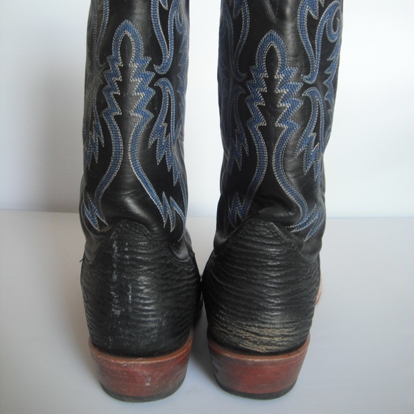 Nocona Shark Skin Boots Sz 8 - Picture 3 of 8